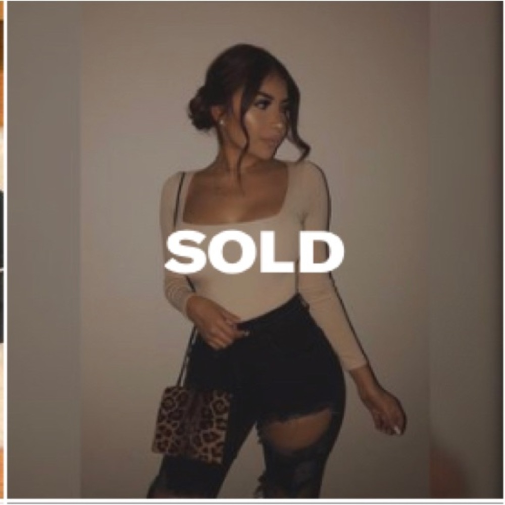 OOTDFash Nude Square Neck Top